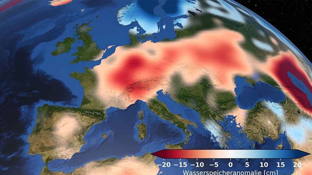 Satellite data shows sustained severe drought in Europe - Asian Water